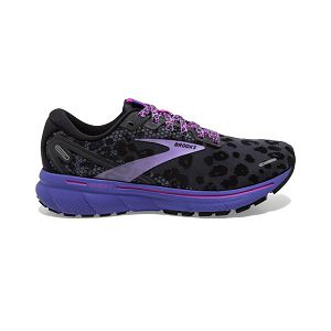 Brooks Ghost 14 Womens Road Running Shoes Black/Purple/Pink | USA-CZY831479